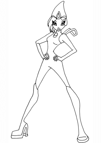 Tecna Winx Coloring Page